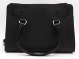 Michael Kors Saffiano Lock Tote Black Handbag Aa0826wzsa