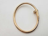 18k Yg 33.6g Diamonds Bangle Bracelet Do0924lrxzxmia