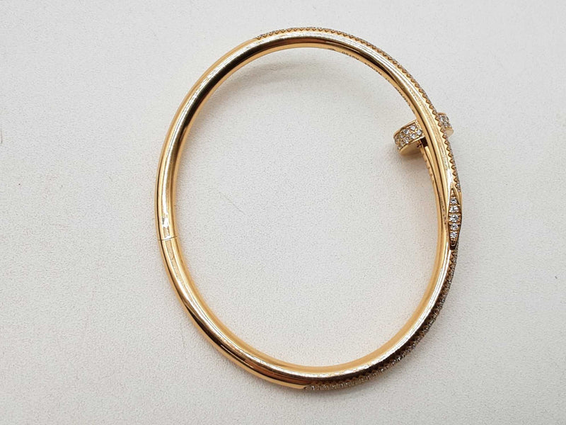 18k Yg 33.6g Diamonds Bangle Bracelet Do0924lrxzxmia