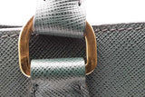 Prada 2 Tone Green Saffiano Leather Tote Bag Eb0726ixzsa