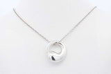Tiffany & Co. Peretti 925 Eternal Circle Pendant Necklace 4.1g 16 Inch Eb626rxde