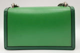 Gucci Enamel Dionysus Shoulder Bag In Green Textured Leather Eb0424sxzdu