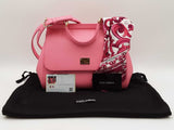 Dolce & Gabbana Medium Sicily Pink Calfskin Handbag Fw0325rxzdu