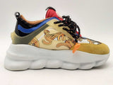 Versace Chain Reaction Gold Barocco Multi-color Shoes Size 38 Aa1125lzxsa
