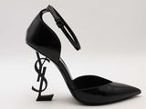 Saint Laurent Logo Heels Black Size 38 Aa0826lrzsa