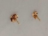 Pear Red Stone Diamond Earrings Yellow Gold 14k 1.5g Vc0826lormia