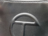 Telfar Black Vegan Leather Mini Shopping Tote Bag Do0726orde