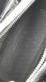 Christian Dior Lady Dior In Black Patent Cannage Leather Fw00825lzxzdu