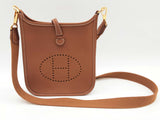 Hermes Evelyne 16 Amazone Gold Brown Clemence Gold Crossbody Bag Do0226orxzde