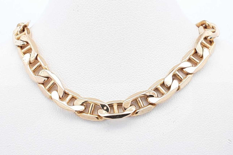 14k Yellow Gold Mariner Link Chain 11.2 Grams 16 Inch Eb0824lrxsa