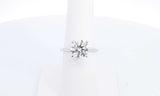 14k White Gold  Lab Grown Diamond Solitaire Ring Size 7 Eblrxzdu 144030007213