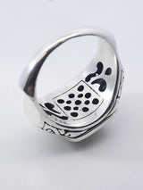 Diamond Statement Ring In Sterling Silver 10.1 Gram Size 9 Fw0426rxzdu