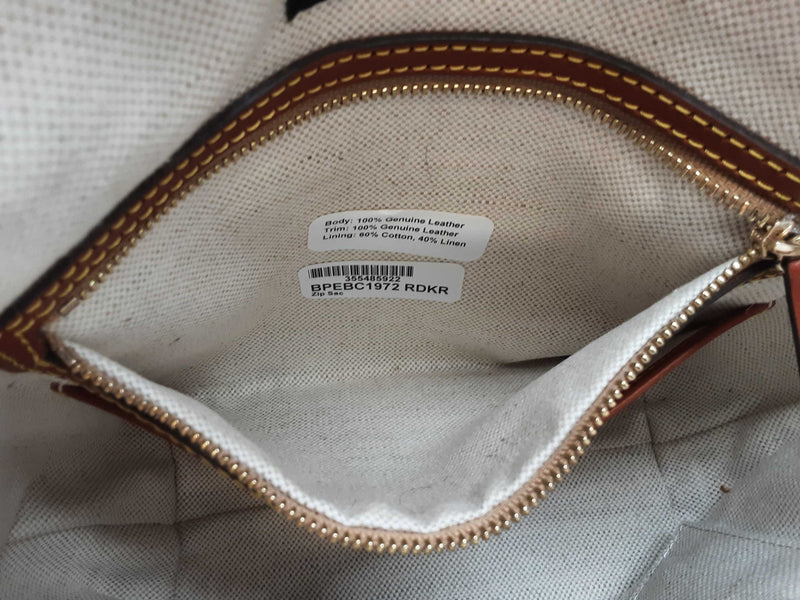 Dooney & Bourke Red Pebble Grain Small Zip Sac Sd1025wzde