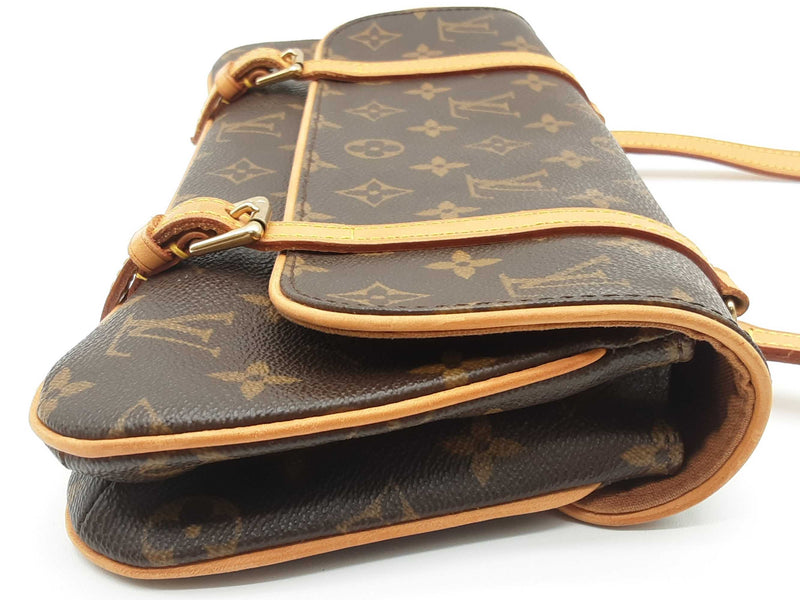 Louis Vuitton Marelle Brown Monogram Coated Canvas Shoulder Bag Do0425lolrde