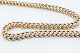 10k Yellow Gold Fox Tail Chain Necklace 19.3 Grams 26 Inch Eb0126rexsa