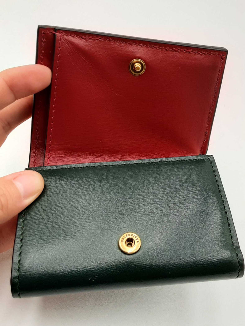 Gucci X Balenciaga The Hacker Project Web Leather Card Case Wallet Eb1224wxzdu