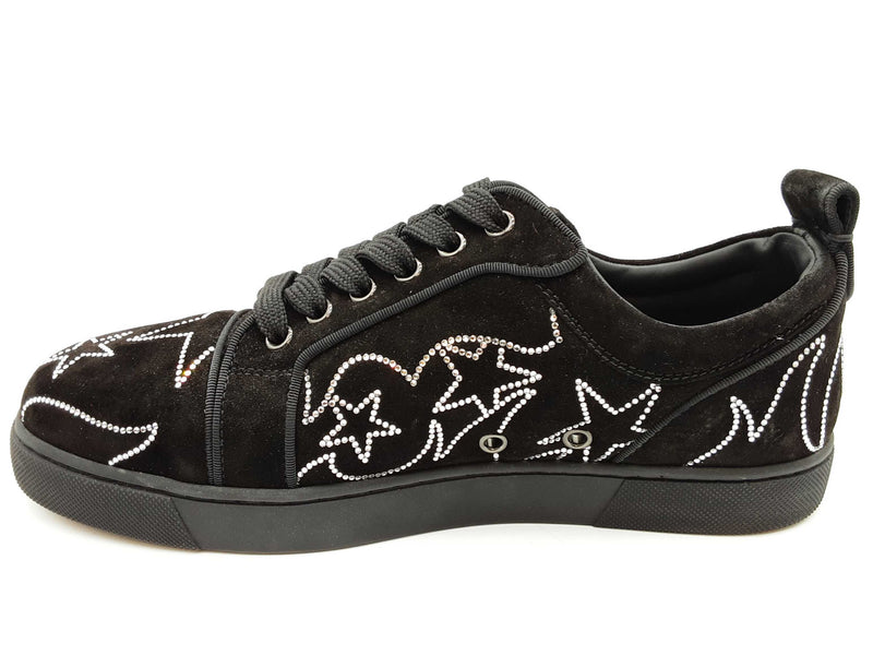 Christian Louboutin Giddy Viera Strass Black Suede Shoes Size Eu 40 Do0825oxzde
