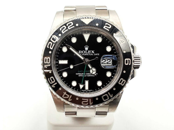 Rolex 40 Gmt Master Ii Black Dial Bezel Steel Watch Doloxzxde 144030000662