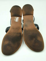 Tory Burch Leather Flat Sandals Size 8 Eb0924rxdu