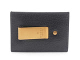 Gucci Gg Marmont Money Clip In Black Calfskin Leather Fw0426lrzdu