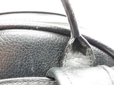 Mcm Stark Black Leather Gray Visetos Coated Canvas Backpack Do0626orxde