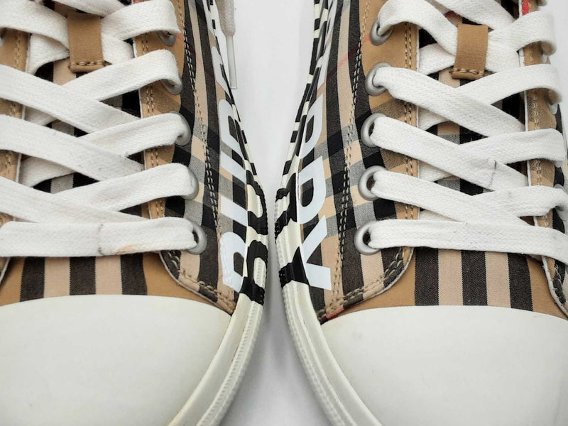 Burberry Larkhall Logo Archive Check Sneakers Size 42 Eb0924rxdu