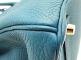 Hermes Birkin 30cm Bleu De Galice Blue Togo Gold Hardware Handbag Do0526lwxzxde