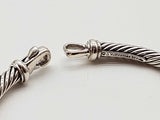 David Yurman Metro Cable 0.925 Silver 14k Yellow Gold 32.1g Bracelet 6.25 In Do0725rxzde