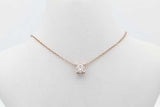 Cartier C De Cartier Diamond Pendant Necklace In 18k Rose Gold 2.5g Eb0826lxxzsa