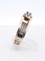 0.83 Cttw Diamond & Two-tone 14k Yellow Gold Ring 7.7 Gram Size 6.25 Fw0925rxzdu