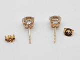 3.04 Cttw Lab Grown Diamonds 14k Yg 1.5g Push Back Stud Earrings Do0726rrxde