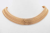 18k Yellow Gold Woven Chain Necklace 29.5 Grams 16 Inch Eb0526owxzsa
