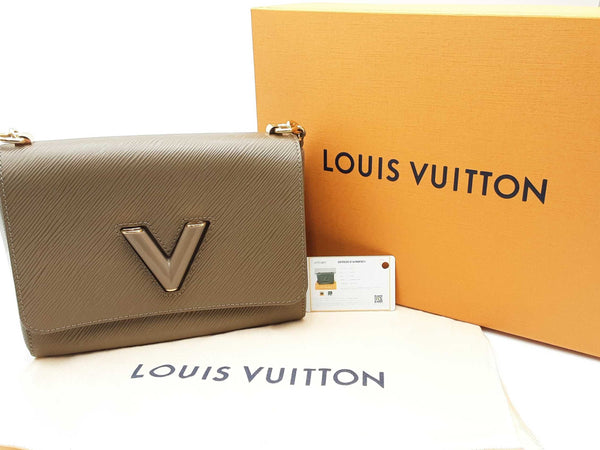 Louis Vuitton Epi Twist Mm Brown Handbag Aa0425ezxsa