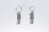 0.64cttw Diamond 14k White Gold J Hoop Earrings 5.4 Grams Eb0626eorsa