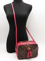 Louis Vuitton Saintonge Bag In Monogram Canvas & Freesia Leather Fw0226ixzdu