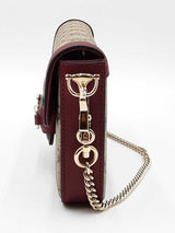 Gucci Horsebit 1955 Small Shoulder Bag In Gg Monogram Coated Canvas Fw0626izxdu
