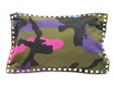 Valentino Nylon Psychedelic Camouflage Rockstud Zip Pouch Sd0626ozxde