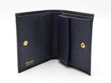 Prada Small Wallet In Navy Blue Saffiano Leather Fw0626wrzdu