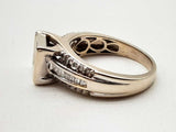 Approx 0.6 Ctw Diamonds 10k White Gold 5.4g Ring Size 7.25 Do1124lcrde