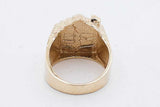 10k Yellow Gold Trap House Ring 9.2 Grams Size 9.5 Eb0926rxzsa