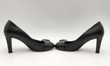 Gucci Sachalin Gg Interlocking Leather Block Heels Size 36 Ebcrsa 144030000814