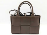 Bottega Veneta Acro Intreccio Dark Green Brown Leather Tote Bag Do1225lwrxde