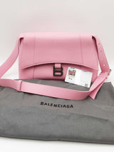 Balenciaga Downtown Pink Leather Shoulder Bag Eb1024pcrdu