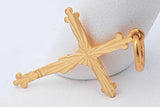 22k Yellow Gold Crucifix Pendant 3.4 Grams Eb0526wride