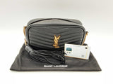 Yves Saint Laurent Mini Lou Quilted Black Leather Crossbody Bag Fw1224rxzsa