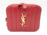 Ysl Saint Laurent Red Leather Vicky Belt Bag Sd0326orzdu