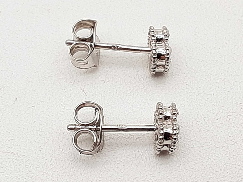0.45 Cttw Lab Grown Diamonds 0.925 Silver 3.7g Clover Ensemble Do0525rcde