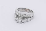 1.25cttw Princess Cut Diamond Ring 14k White Gold 6.5 Grams Size 4 Eb0326crxsa