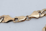 14k Yellow Gold Curb Link Diamond Cut Bracelet 17.3 Grams 8 Inch Eb0626lxozsa