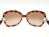Chloé Square Sunglasses In Tortoise-shell With Gradient Lenses Fw0126rzdu